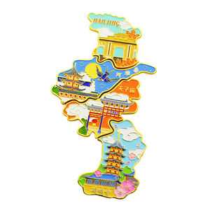 Custom City-<b>Themed</b> Metal Fridge Magnets Zinc Alloy Travel Souvenir Custom Fridge Magnets Promotional Items - Product Image 2