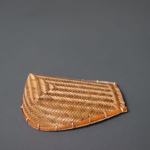 Bamboo Woven <b>Tea</b> Scoop 13x8x4.5 Cm Handmade Traditional Chinese <b>Tea</b> <b>Set</b> Accessory Flat Shape Coffee <b>Tea</b> Tools - Product Image 2