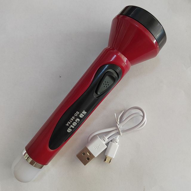 Wholesale Factory Direct Sale Outdoor White 3.7V ABS Rechargeable Portable Emergency Flashlight