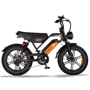 Bicicleta Eléctrica de Montaña con Llantas Gruesas, Bicicleta Urbana Todoterreno para Desplazamientos con Faro, Suspensión y Kit de Bomba - Product Image 6