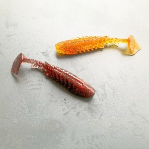 เหยื่อหนอนกลิตเตอร์หลากสี ขนาด 6 ซม. น้ำหนัก <span class=keywords><strong>2.5</strong></span> กรัม ตัวเหยื่อมีเกลียวถอยหลัง หางรูปตัว T เหยื่อหนอนนิ่ม - Product Image 3