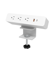 Hub de charge de table OMNITable et de bureau moderne avec support de téléphone intégré pour bureau, fixation industrielle robuste