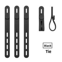 Attaches de câble en silicone réutilisables et très élastiques, 5 pièces, organisateur de fils pour écouteurs