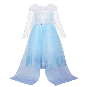 Nouveautés <span class=keywords><strong>2021</strong></span> Robe de princesse Robe Elsa Costume Elsa Filles chinoises <span class=keywords><strong>Halloween</strong></span> Fête d'anniversaire Ventes chaudes Enfants Enfants 5 pièces - Product Image 4