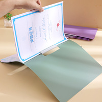 Porte-documents rotatif A4, organisateur de documents imperméable, ensemble de papeterie de couleur dégradée