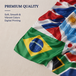 Custom National Flag Print <b>Square</b> <b>Scarf</b> Any Size Customization OEM Personalized Country Flag Bandana <b>Scarf</b> - Product Image 4