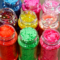Vente directe usine : Pots de paillettes de 2 oz, paillettes épaisses et paillettes fines en gros pour l'artisanat et la décoration