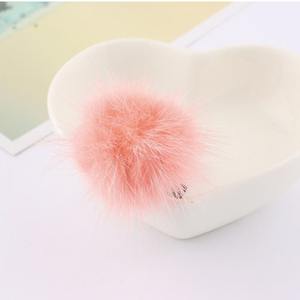 Suihyuan-élastique pour cheveux, en fourrure véritable, lot de 2 boules de vison, couleur unie pour les filles - Product Image 4