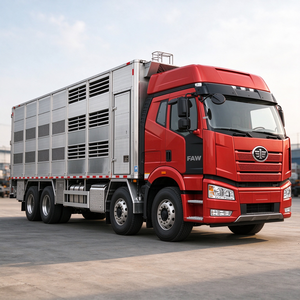 Camión de Ganado Rígido FAW 8X4, 31T GVW, Transportador de Animales, Camión para Transporte Agrícola - Product Image 1