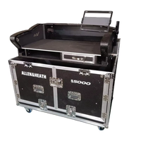Flight case personnalisable pour mixeur A&H S5000, flight case portable en aluminium et bois avec support pour ordinateur portable, espace 2U, OEM