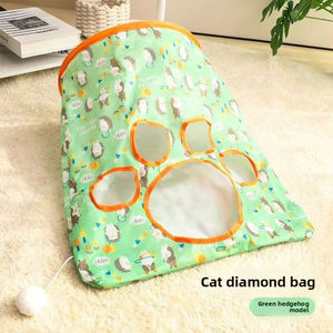 Jouets pour animaux de compagnie chat dessin animé chat diamant sac chat Tunnel voix papier sac <span class=keywords><strong>jeu</strong></span> interactif fournitures pour animaux de compagnie en gros - Product Image 4