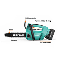 Outils de jardinage électriques de qualité industrielle, batterie lithium 40V, scie à chaîne sans fil à moteur sans balais 10"/12"/14", coupe-bois