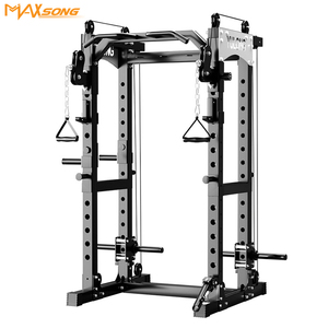 Macchina Smith di grado professionale, con Squat Rack e panca stazione di stampa per Home <span class=keywords><strong>Gym</strong></span> Studio e centro Fitness commerciale - Product Image 6
