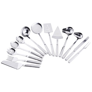 Espumador de acero inoxidable para cocina, cucharón, volteador, juego de servicio para ensalada, precio de fábrica - Product Image 1