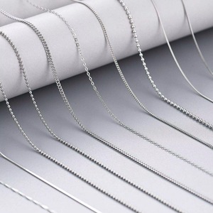 เครื่องประดับสร้อยคอโซ่เงินแบบบิดเกลียวทำจากเงิน925 - Product Image 2