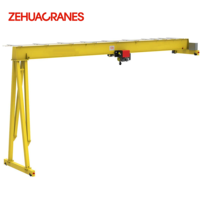 Nouvelle Conception de Pont Roulant Semi-Portique Monopoutre 1 Tonne 5 Tonnes 7 Tonnes pour Utilisation en Entrepôt Intérieur et Atelier