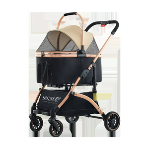 Kangdarpet Adjustable Large Small Pet <b>Cart</b> Light-<b>Folding</b> General Pet <b>Cart</b> with Three Cat Dog Capacity Can Be Dismantled Washed - Product Image 5