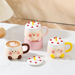 Mug à café en céramique de 460 ml, tasse isotherme pour boissons chaudes et froides - Product Image 2