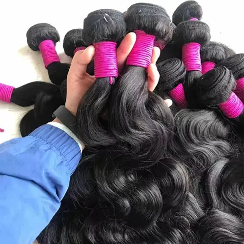 Huashuo Human Hair Extension Ruwe Indisch Haar Bundel, Natuurlijke Hair Extensions, Onbewerkte Haar Vendor Virgin Indian Hair