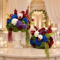 Boule de fleurs artificielles multicolores pour centre de table de mariage, fête d'anniversaire, événement extérieur, décoration de table