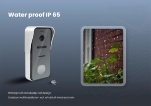 Tuya Smart Hotel Video Doorbell with Color Monitor <strong>Intercom</strong> Night Vision and Waterproof Features for Home or Office - Product Image 4