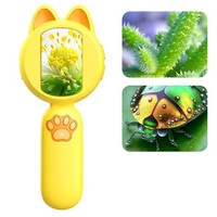 HD Digital Handheld Microscope for Kids-Mini Pocket Portable 2.0 IPS Screen 100W Pixel. Educational Science Toy Birthday Gift