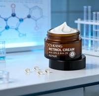Crème Visage Double Rétinol Anti-rides Raffermissante Hydratante Éclaircissante Lissante des Ridules Soin de la Peau OEM