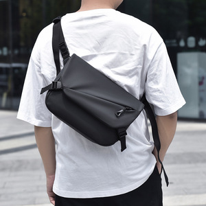 Nouveau Sac Décontracté Grande Capacité Homme en <span class=keywords><strong>Film</strong></span> Mince, Sac Bandoulière Unique Tendance pour Sports de Plein Air en <span class=keywords><strong>Film</strong></span> PU - Product Image 1