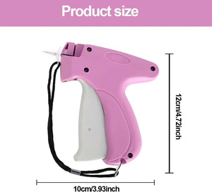 Stitching Tag Gun Sewing Accessory Portable ABS+POM Plastic Pink Simple Multi-Purpose for <b>Clothes</b> with Storage <b>Box</b> - Product Image 2