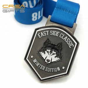 De 3d Lobo Totem logro militar medalla - Product Image 2