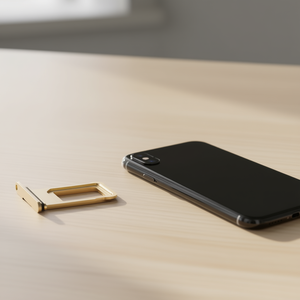 SIM Card Tray For <b>iPhone</b> <b>XR</b> <b>Yellow</b> Metal Replacement Part - Product Image 3