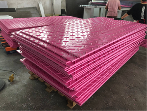 Tapis de protection au sol en plastique UHMW <span class=keywords><strong>PE</strong></span>, tapis de chantier temporaires pour l'accès routier - Product Image 3