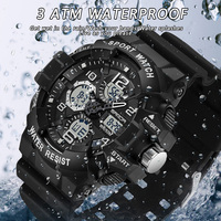 Jam Tangan Digital SANDA 3168, Arloji Elektronik Multi-Fungsi dengan Fitur Tahan Air, Kronograf, dan Alarm