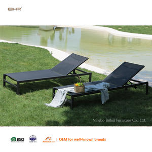 BHR-Tumbonas Chaise longue Muebles de patio Muebles de Salón al aire libre Silla <span class=keywords><strong>solarium</strong></span> Marco AluminumKD Tela Tesla Mejor <span class=keywords><strong>precio</strong></span> - Product Image 2