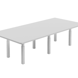 โต๊ะประชุมไฟฟ้าปรับขยายได้ติดตั้งง่ายในสำนักงานพร้อมการจับคู่สองชุด - Product Image 1