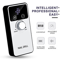 Nouvelle machine à polir les ongles professionnelle électrique portable V5 45000 tr/min pour salon de manucure, élimination des peaux mortes