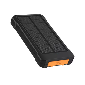 Banco de Energía Solar de <span class=keywords><strong>Carga</strong></span> Rápida Inalámbrica de 10000 mAh, Polímero de Litio, Impermeable, <span class=keywords><strong>con</strong></span> <span class=keywords><strong>Linterna</strong></span> LED, Salida de 12 W, Portátil, para Uso en Exteriores - Product Image 1