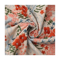 Tissu en dentelle brodée 100% coton avec techniques tricotées Style uni pour mariage Textiles de maison sacs vêtements pour filles