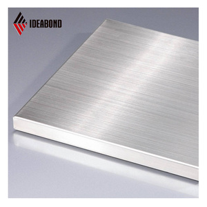 알루마이트 알루미늄 복합 패널 4mm 5mm, 경량 외벽 클래딩 시스템용 골드 브러시드 <span class=keywords><strong>ACP</strong></span> 시트 - Product Image 4