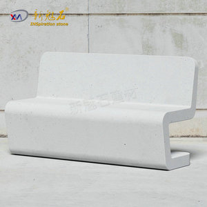 Nuevos Materiales de Construcción de Piedra, Banco de Hormigón Prefabricado para Exteriores XMS006, Alto Rendimiento, Resistente a la Corrosión, para Uso Municipal y Paisajístico - Product Image 1