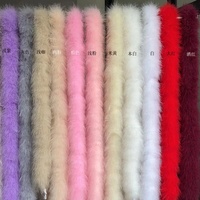 Boa en plumes de marabout colorées, 2 yards/pièce, teintes en blanc, pour accessoires de vêtements et décorations DIY (vente en gros)