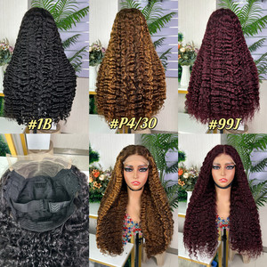 Closure Burmese Curly <b>Wig</b> Super Double Drawn Quality - Product Image 2