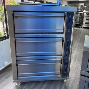 <span class=keywords><strong>Four</strong></span> à gaz standard à trois étages à six plateaux pour la cuisine Machines de cuisine de haute qualité - Product Image 1