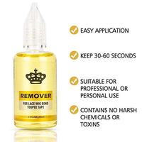 Vente en gros Marque privée 30Ml Dissolvant de perruque en dentelle Outil de dissolvant de colle double face pour extension de perruque de cheveux