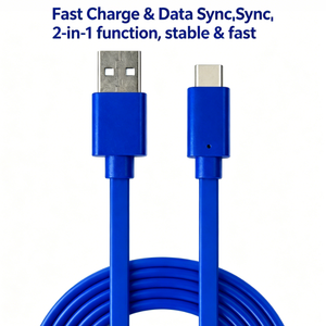 Cavo USB-A a USB-C 5A 60W per Ricarica Rapida, 2m, Cavo Intrecciato Resistente per <span class=keywords><strong>Samsung</strong></span> <span class=keywords><strong>Galaxy</strong></span> <span class=keywords><strong>Tablet</strong></span> e Telefoni Android - Product Image 1
