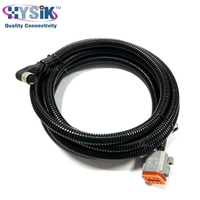 Câble adaptateur de raccordement industriel M12 femelle vers DT 8 broches femelle pour camions lourds