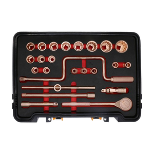 Wedo thương hiệu ATEX <span class=keywords><strong>UKAS</strong></span> GS ISO9001 giấy chứng nhận 1/2 'Dr không phát ra tia lửa không từ tính ổ cắm Set-24pcs - Product Image 2