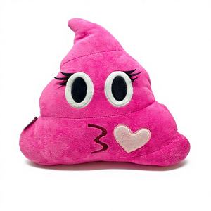 Özelleştirilebilir Fabrika Toptan Satış Yaratıcı Kaka Peluş Yastık Sevimli Dekoratif Üçgen Duygu Yastığı Doldurulmuş Oyuncak Süper Yumuşak Unisex - Product Image 1