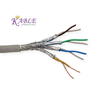 Cable de Internet de Alta Velocidad KableTex, UTP, FTP, SFTP, Cat7, Cat8, 23AWG, 4 Pares, Conductor Sólido, Revestimiento de PVC, Cables de Comunicación