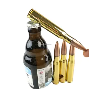 Factory Wholesale Custom 50 Caliber Bullet Bottle Opener Retail Metal Beer Bullet Bottle Opener